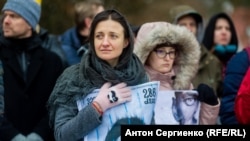 Фото с акции в поддержку политических заключенных в Вильнюсе, Литва
