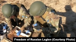 Бойцы легиона "Свобода России"