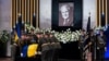 Церемония прощания с Леонидом Кравчуком в Киеве 17 мая 2022 года. Фото: Reuters