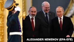 Владимир Путин, Никол Пашинян и Александр Лукашенко