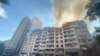 Ракетный удар по Киеву: разрушен многоэтажный дом