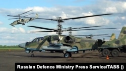 Российский ударный вертолет Ka-52