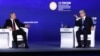 Владимир Путин и Касым-Жомарт Токаев на Петербургском международном экономическом форуме. 17 июня 2022 года