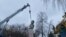 Ukraine -- Pushkin monument removed in Kremenchuk, Poltava region 21Nov2022/ У Кременчуку демонтували пам'ятник Пушкіну