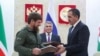 Head of Chechnya Ramzan Kadyrov and Head of Ingushetia Yunus-bek Yevkurov (L-R front)