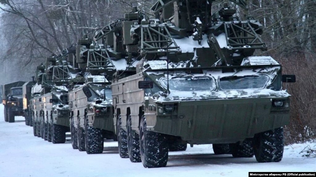 Российская военная техника на совместных учениях "Союзная решимость" в Беларуси, январь 2022 года