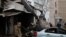 UKRAINE--Site of a helicopter falling on civil infrastructure buildings in Brovary, January 18, 2023