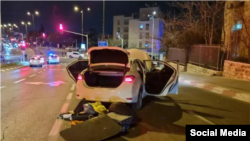 Автомобиль подозреваемого в теракте в Иерусалиме