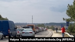 Очередь на украинско-польской границе