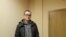 RUSSIA - SAINT PETERSBURG Deputy Nikita Yuferev in the building of the Smolnichesky court, fined for demanding to accuse Putin of treason