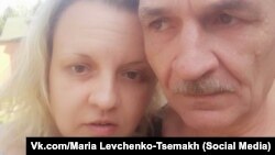 Maria Levchenko-Tsemakh with her father, Volodymyr Tsemakh, in a photo posted on VKontakte on September 10, 2019