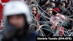 Мигранты на границе Турции и Греции