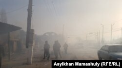 Дым в селе Масанчи