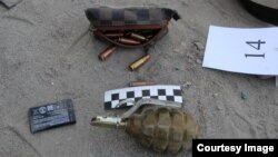 Оружие, найденное на месте операции в Бишкеке 