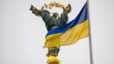 UKRAINE – Monument of Independence - a triumphal column in Kyiv dedicated to the independence of Ukraine. Located in the city center on the Independence Square