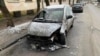 Украинского полицейского и бывшего заключенного подозревают в поджоге автомобиля журналиста Радио Свобода