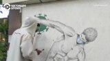 "Узбекистанский Бэнкси" рисует коронавирус и своих соотечественников