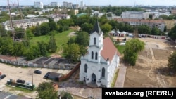 Участок на Золотой Горке в Минске в 2018 году, до начала озеленения