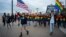 U.S. -- Participants of the Russian-speaking LGBT Pride March walk down Brighton Beach boardwalk  in the Brooklyn borough of New York, May 20, 2017