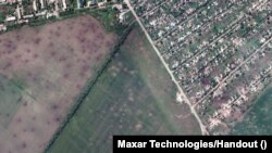 Спутниковый снимок территории Лимана, Донецкой области, в мае 2022 года. Фото – Maxar Technologies
