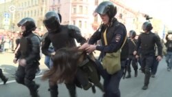 Russian Police Break Up Opposition May Day March In St. Petersburg