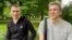 Latvia - Uladzislau Kuznechyk (left) and Vital Kuznechyk (right) in Latvia after escaping from Belarus, where they hid in the Swedish embassy in Minsk for 21 months. Riga, 10JUN2022