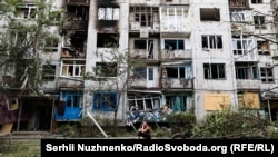 Последствия обстрела Бахмута в Донецкой области 13 июня 2022 года