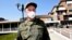 Российский военный в Тревильо, Италия

