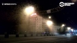 "Снегопад" из бабочек-поденок в Витебске