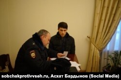 Алан Дзуцев, обвиняемый в нападении на Собчак
