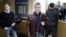 BELARUS -- Opposition blogger and activist Roman Protasevich, who is accused of participating in an unsanctioned protest at the Kuropaty preserve, arrives for a court hearing in Minsk, Belarus April 10, 2017. Picture taken April 10, 2017. REUTERS/Stringer