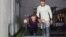 GERMANY -- Russian opposition activist Aleksei Navalny (L) and his personal trainer Bjoern Leber are seen at the AlbGym fitness studio in St. Blasien, December 6, 2020