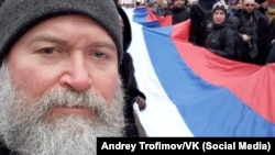 Андрей Трофимов на Марше Немцова в Москве, фото VK