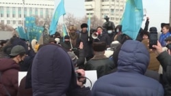 Протесты в Алматы в День независимости Казахстана