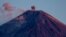 RUSSIA -- KAMCHATKA TERRITORY, JUNE 10, 2020: A view of Klyuchevskaya Volcano on the Kamchatka Peninsula in the Russian Far East.