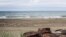 U.S. -- Rusting barrels sit on the beach along the Chukchi Sea on July 7, 2015 in Shishmaref, Alaska. 