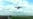 Hornet kamikaze drone with artificial intelligence functions over the road near occupied Mariupol