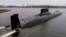 RUSSIA -- The Russian Navy's Akula-class nuclear-powered ballistic missile submarines (Project 941) is pictured at a military base of the Russian Northern Fleet, in Severodvinsk, July 23, 2019