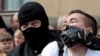 Задержание протестующего в Минске, август 2020 года