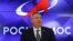 RUSSIA -- Dmitry Rogozin, head of the Russian space agency Roscosmos, attends a news conference in Moscow, Russia November 19, 2018