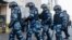 RUSSIA - Russian policemen gather for guard in front of the Moscow City court in Moscow, Russia, 02 February 2021