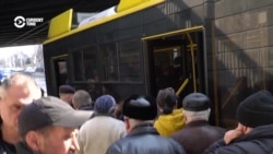 Chaos, Anger In Kyiv Amid Coronavirus Subway Closure