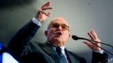 U.S. -- Rudy Giuliani, an attorney for President Donald Trump, speaks in Washington, May 5, 2018