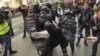 Russia - Moscow riot police detain protesters - screen grab - rally demonstration opposition