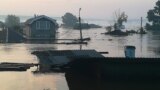 RUSSIA - IRKUTSK REGION, JUNE 29, 2019: A view of a flooded area in the town of Tulun. Heavy rains have caused floods in Irkutsk Region; a state of emergency has been declared in the area.