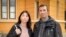POLAND -- Natalia and Dzmitry Protasevich pose for a photo after an interview with AFP in Wroclaw, May 25, 2021