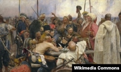 "Запорожцы пишут письмо турецкому султану", картина Ильи Репина