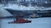 На крейсере "Адмирал Кузнецов" масштабный пожар. Один человек погиб, 12 пострадали