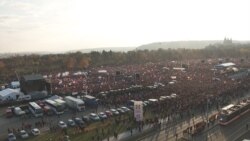 Акция протеста в парке Летна в Праге, 16 ноября 2019 года