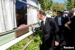 Франсуа Олланд прибыл в зону бедствия
